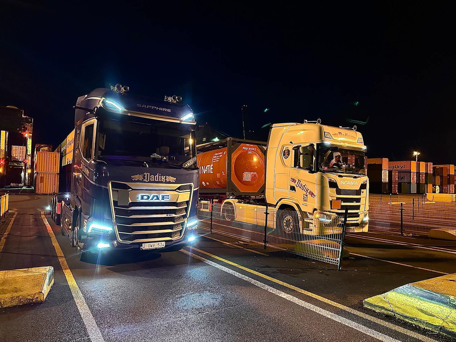 Dadix trucks at the terminal